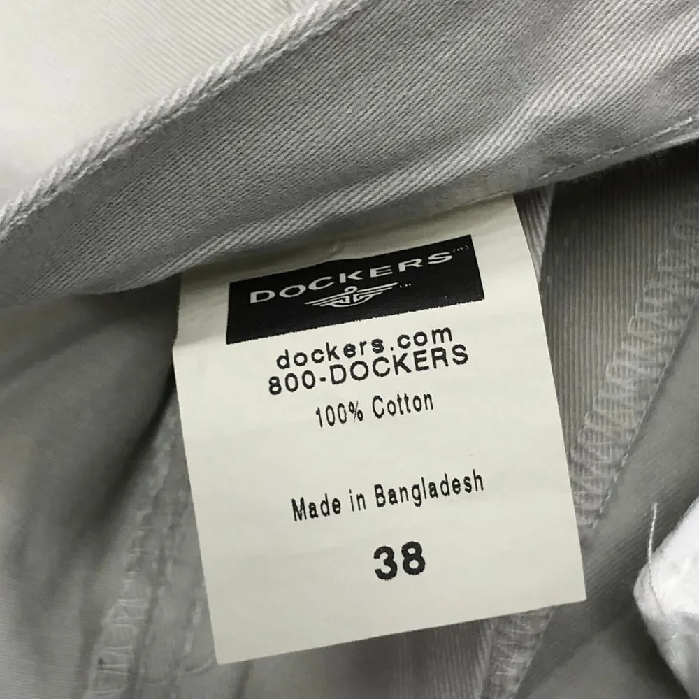 NWT Dockers Men Weathered Gab Pleated Chino Cotton Shorts Size 38 M125 -29